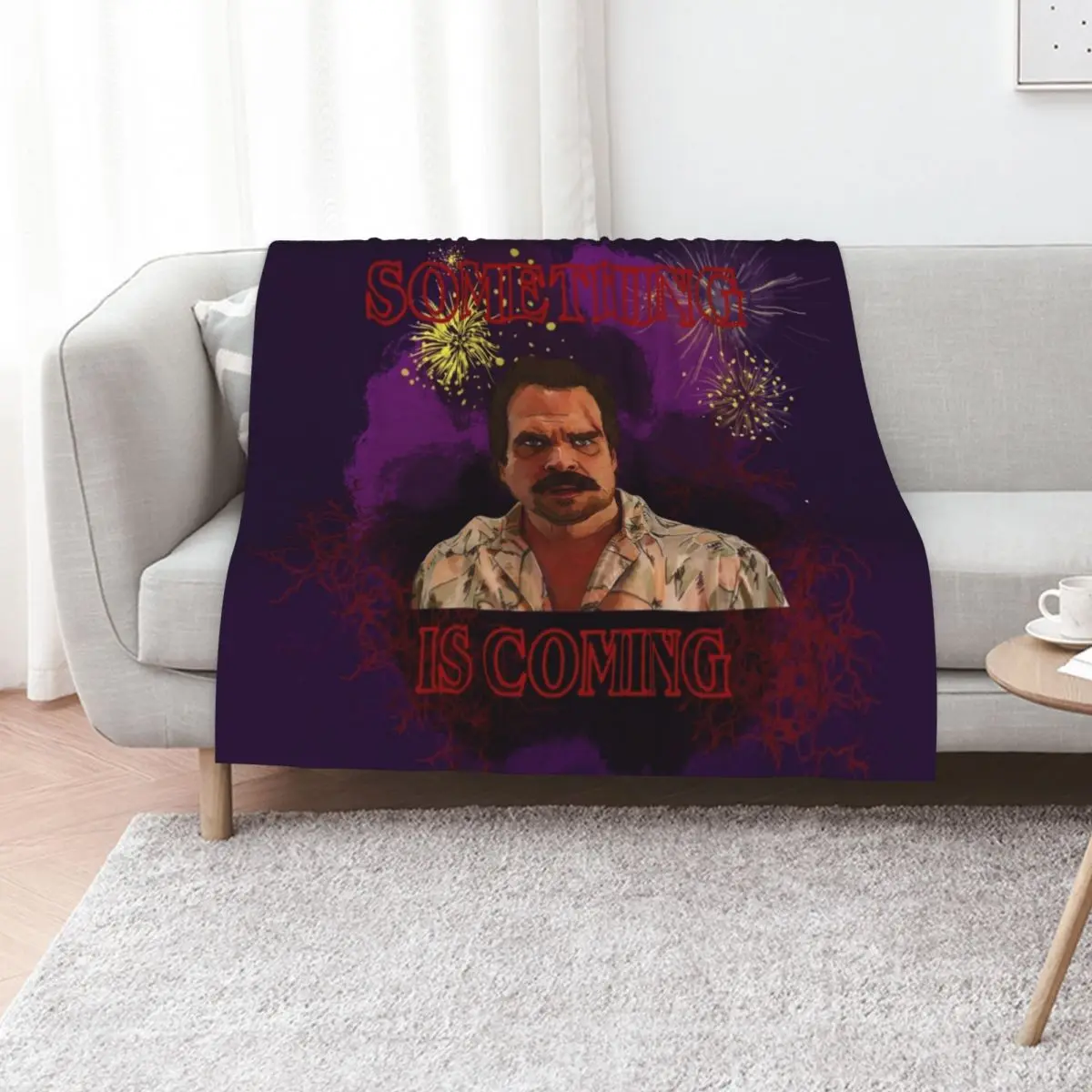 

Strange Things are Happenin' to Me Throw Blanket Bed covers Comforter Soft Plaid Luxury Designer Blankets