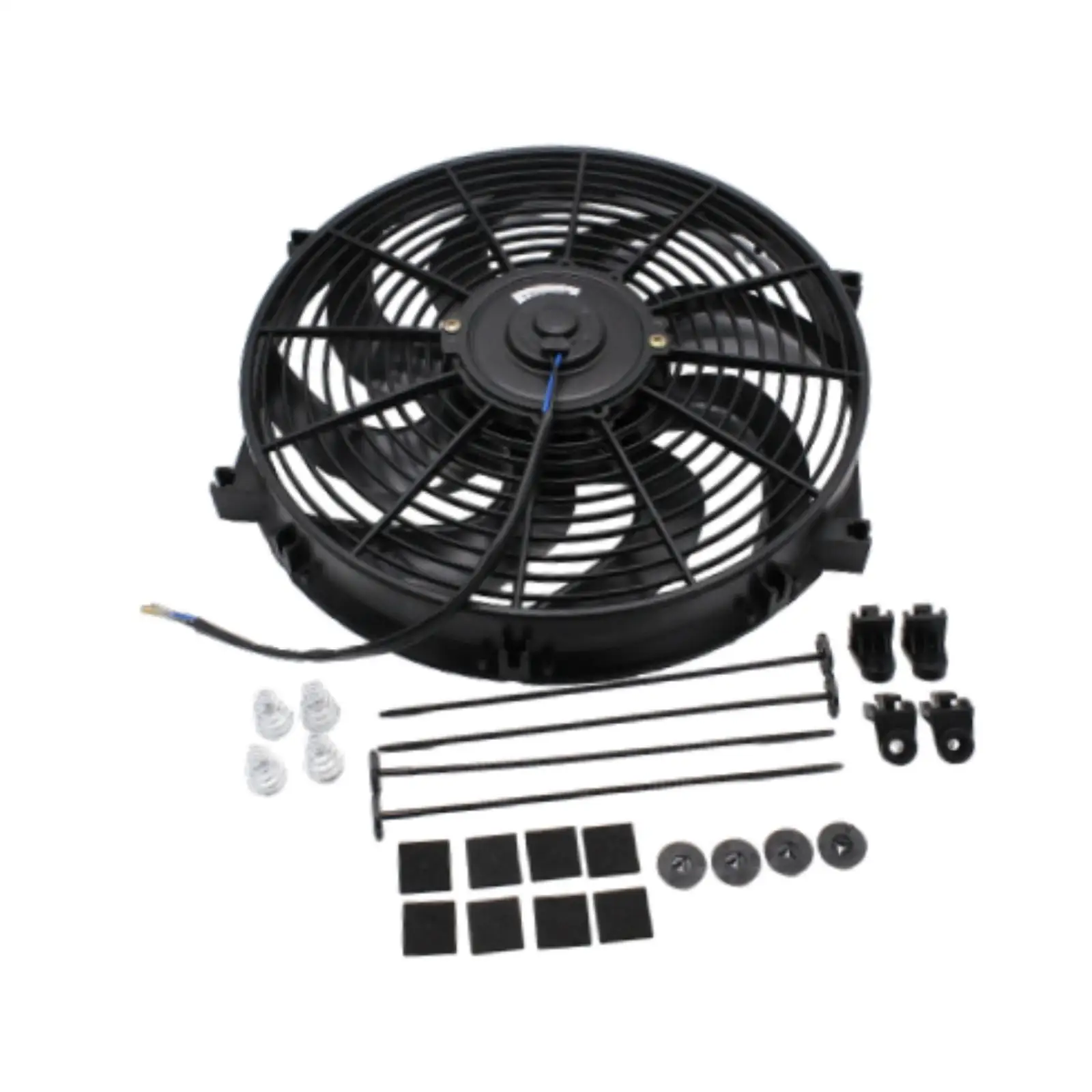 14 Inch Universal Slim Radiator Fan Kit High Efficiency Plastic Electric Cooling Fan for Vehicle Overheating Solution