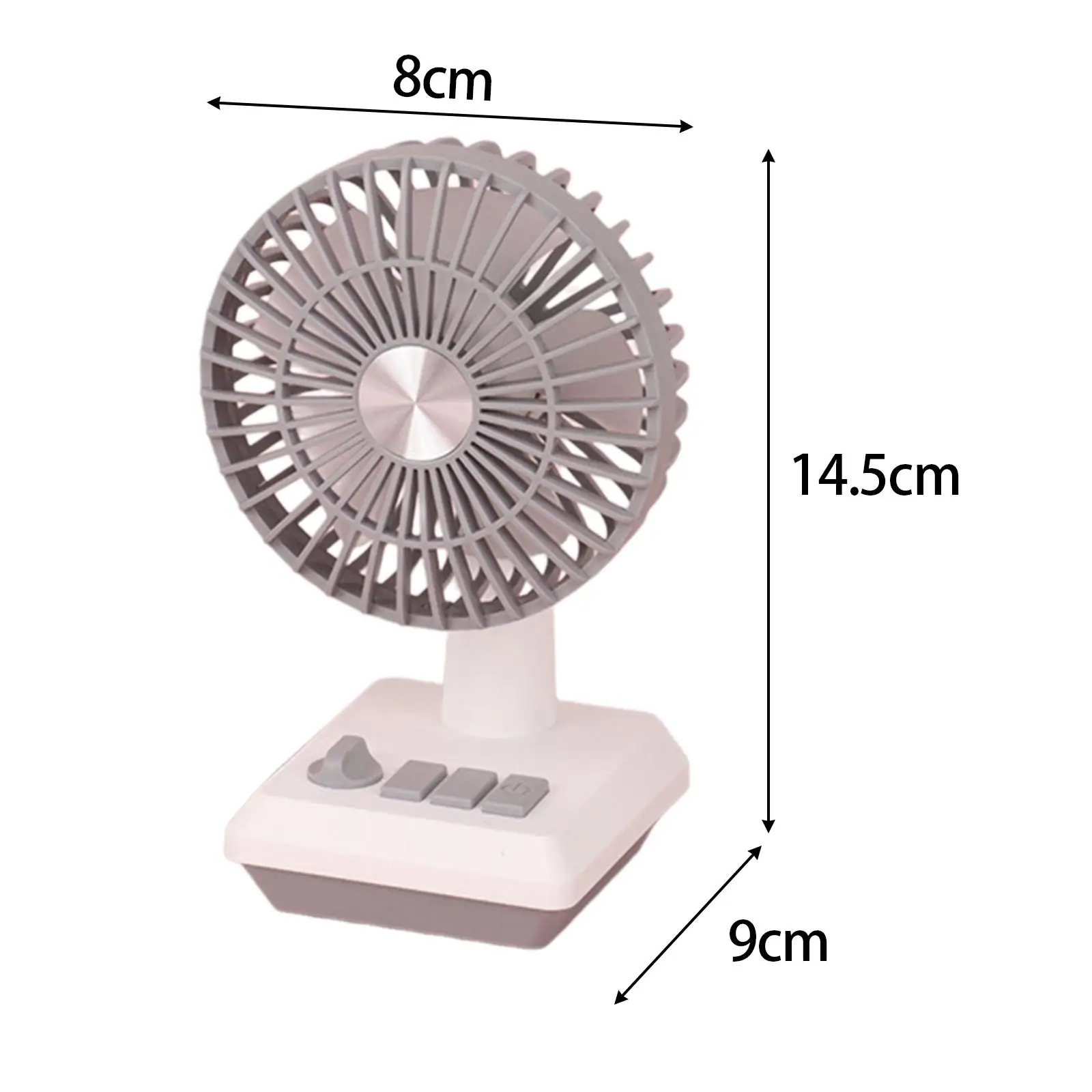Handheld Fan with Night Light Angle Adjustable 2 Speeds Adjustment Desk Fan Portable Fan for Outdoor Camping Travel Work Hiking