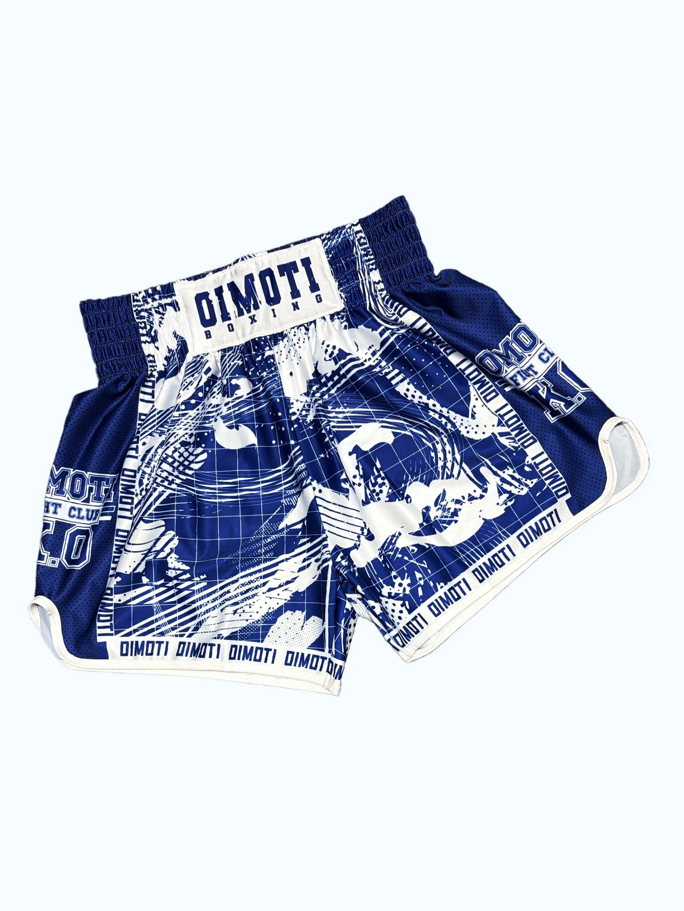 High-Waist Sports Shorts Boxing Fitness Shorts High-Elasticity Breathable Quick-Dry Fabric Sambo Jiu-Jitsu Training Shorts