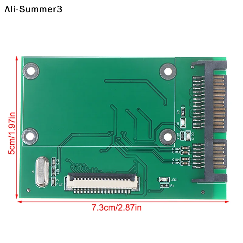 【AyS】1Pc 2026 1.8 Inch 40Pin ZIF/CE SSD HDD Hard Disk Drive Adapter Card To 7+15 22 Pin SATA Drive Adapter Converter Board Card