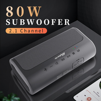 Portable Wireless Bluetooth Speaker Outdoor Waterproof Subwoofer 80W High Power EQ High Sound Quality Music Center Soundbox TWS