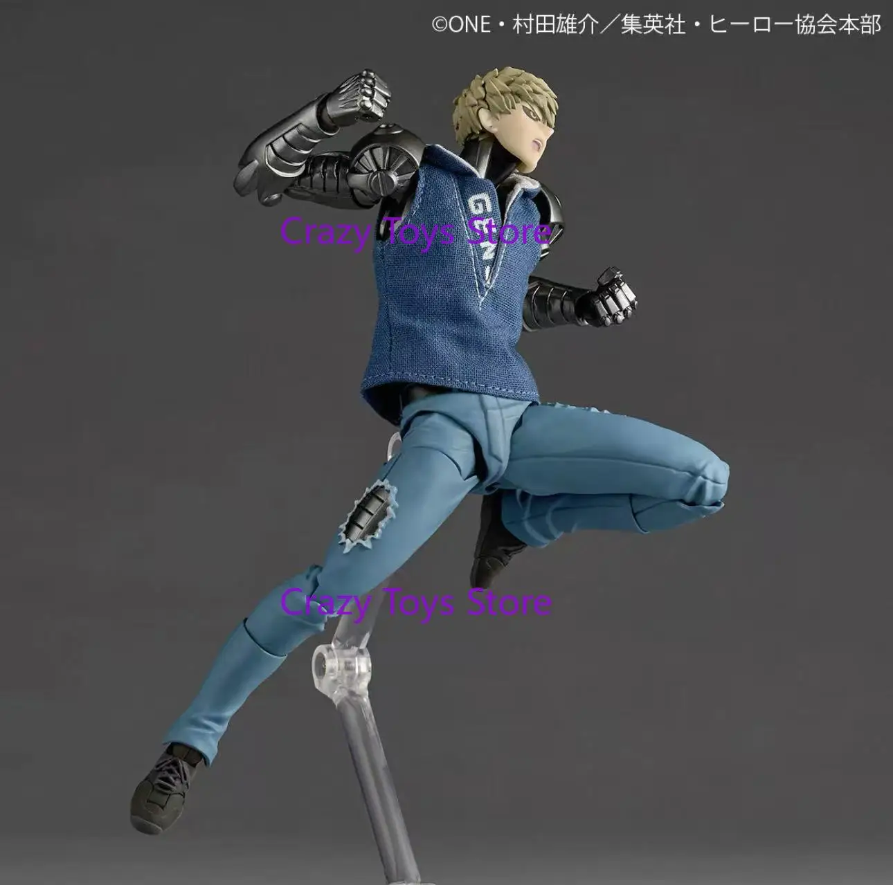 متوفر في المخزون الأصلي Kaiyodo Revoltech معجزة Genos Yamaguchi One لكمة رجل 16 سنتيمتر بولي كلوريد الفينيل أنيمي شخصية تحصيل لعبة هدية