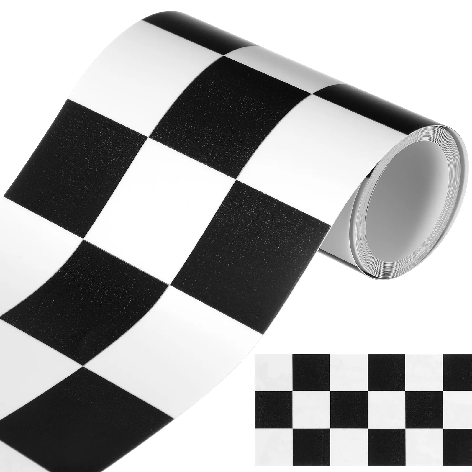 Classroom Border Paper Bathroom Wall Stickers Black and White Checkered Decal Household Bulletin Board Decorations Applied