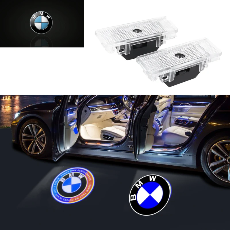 

2-4Pcs LED car door welcome light warning light projector is suitable for BMW X5 E53 Z8 E52 E39 interior lighting Accesorios.