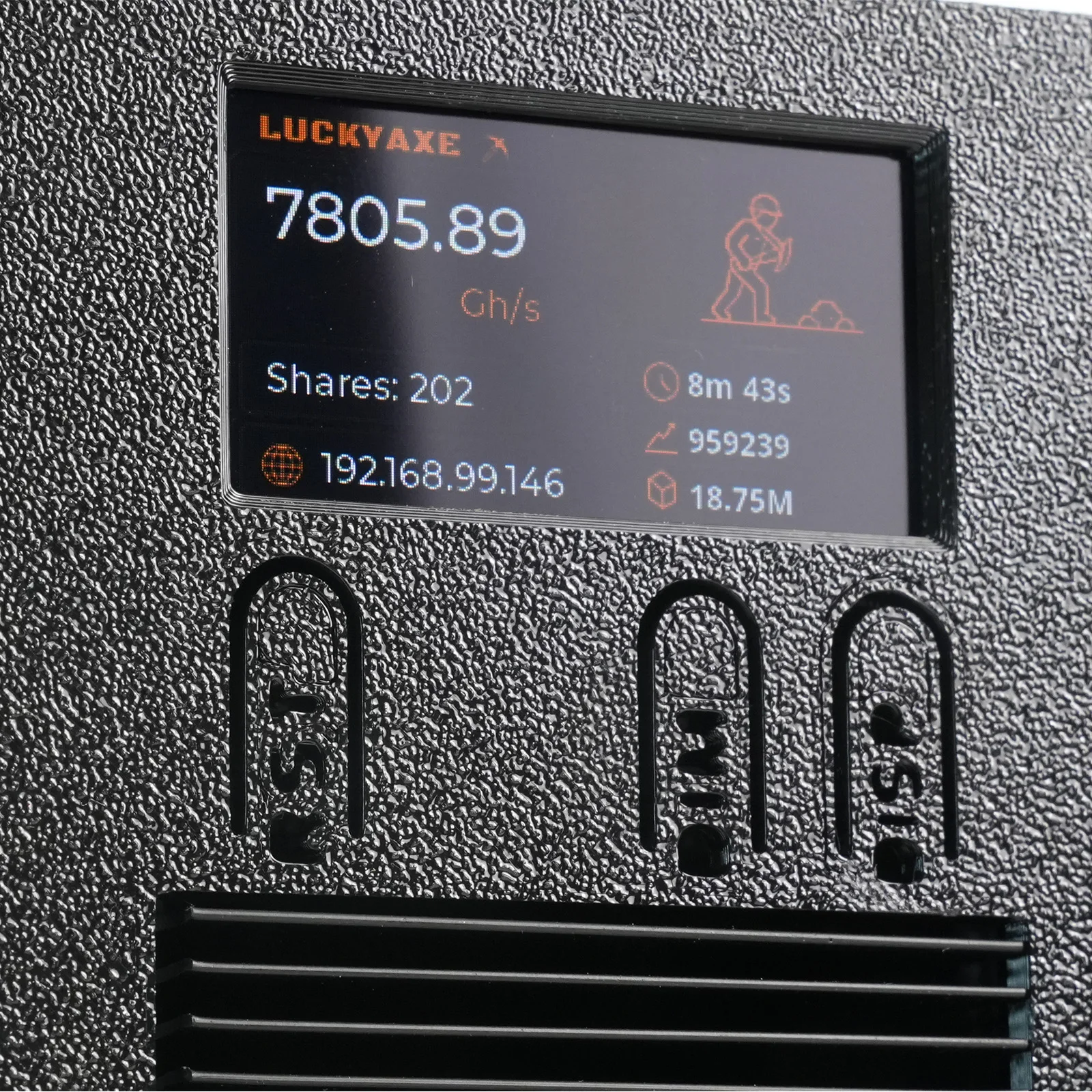 Luckyax B401 Bitcoin Mining Machine Upgraded NerdQX Version with 7.8~8Th/s Hashing Power for Cryptocurrency Mining