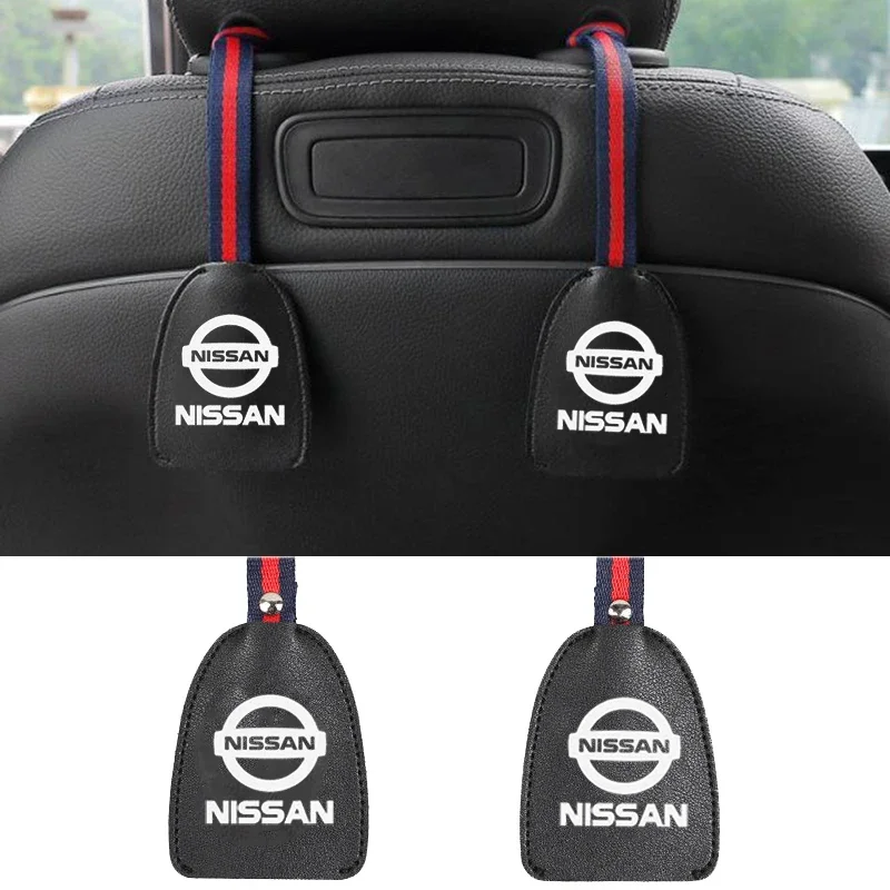 Car Seat Headrest Hook Hanger Holder for Nissan Sylphy Leaf Murano Tiida X-Trail Qashqai Juke Navara Nismo Note Teana GTR March