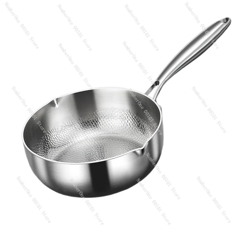 Pure Titanium Yukihira Milk Pot, 1-2 Cup Small Saucepan for Baby Food, Non-Coated Non-Stick Single Person Cookware