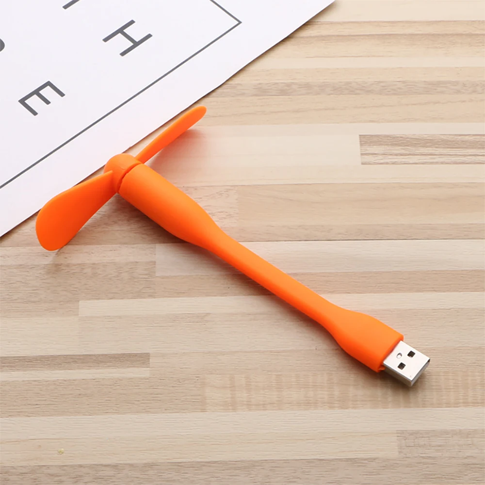 

USB Small Fan Portable Hand Cool Mini Fan For Computer Flexible Bendable Fan For Power Bank Laptop PC AC Charger Summer Gadget