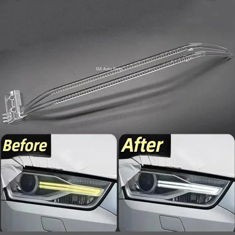 

Headlight DRL Tube For Audi Q3 2016 2017 2018 Headlight Light Guide Strip Light DRL Strip Daytime Running Light Tube Angel Eyes