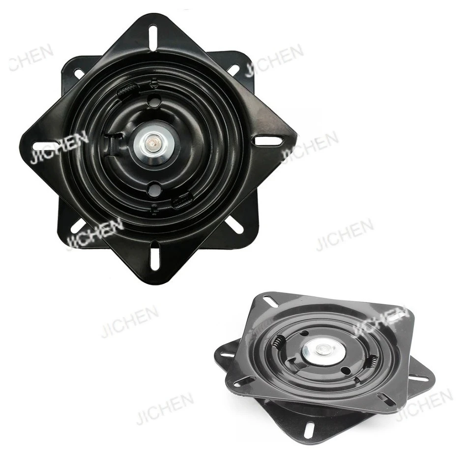 

6" 8" Heavy Ball Bearing Swivel Plate Chair Bar Stool Boat Van Pilot Seat Base Replacement Automatic Self Return Spring