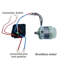 Chainsaw mini saw motor  brushless motor lithium electric saw mini saw motor 21V14 tooth 550 type motor modification DIY