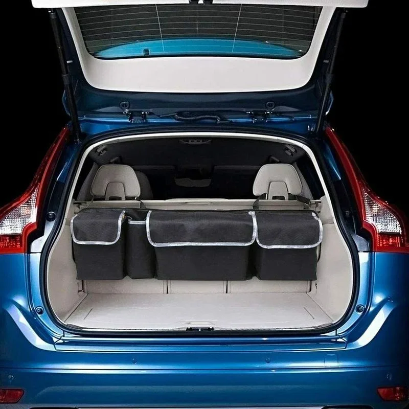 Car Organizer Trunk Storage Bag Large Capacity Auto Multiues Tools Storage Box Bag Stowing Tidying Car Trunk Organizer Bag