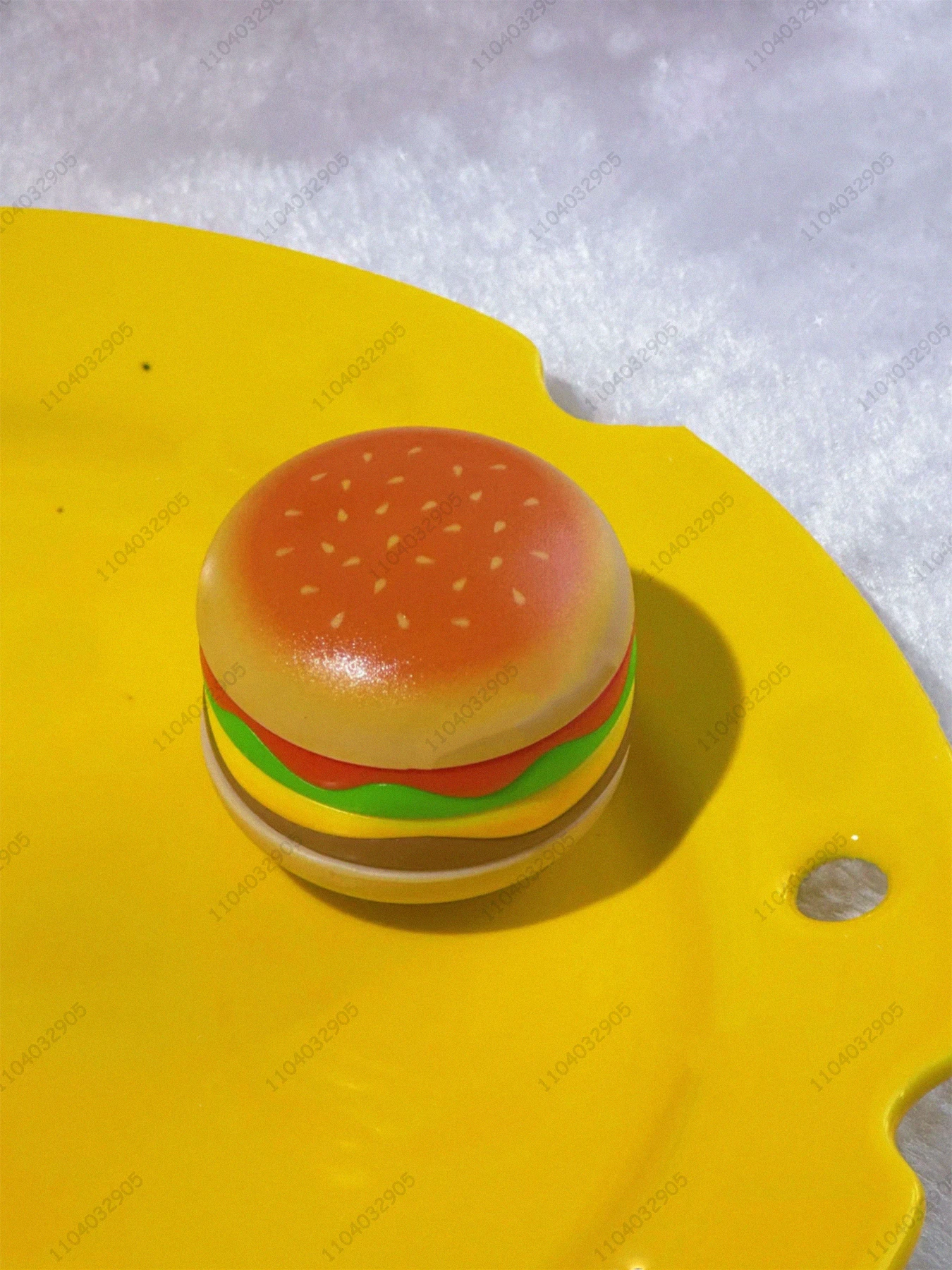 EDC jouet Hamburger Fidget Spinner tdah Burger jouet doigt pointe carte pousser soulagement du Stress son basé Relaxation pour adultes