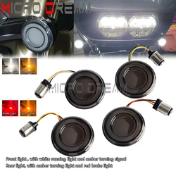 LED Turn Signal Amber Light Bullet Style 1156 1157 Brake Indicator For Harley Dyna Touring Street Glide Road King Sportster