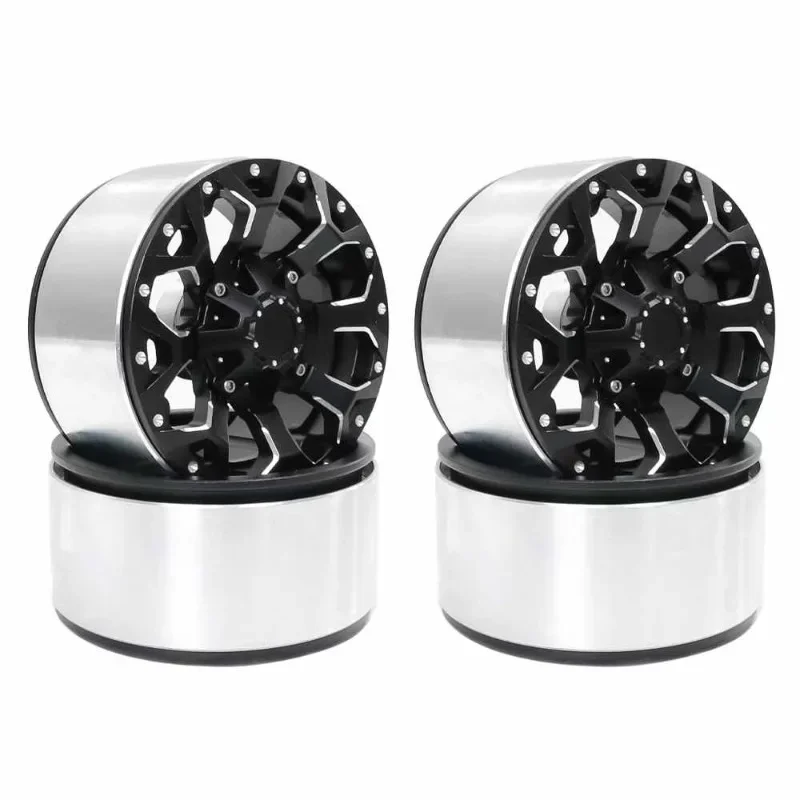 4PCS 2.6-inch Metal Wheel hub Upgradeds for 1/8 RC Crawler Car Easy Control 4082 H8H TRX-4 1:7 Lelalo MK07 Modifieds Accessories