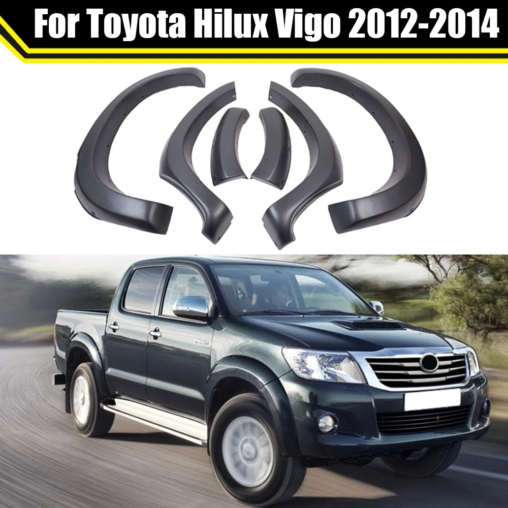 Fender Flare Wheel Eyebrow For Toyota Hilux Vigo 2012-2014 Protector Lip Trim Mudguard Mud Flap Splash Arch Guard Accessories