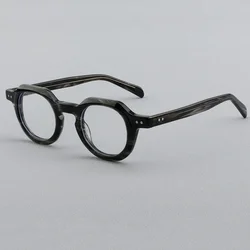 Men's Spectacle Frame Women Anti-Blue Light Style Glasses Clear Lens Brand Designer Female Acetate Frame Vintage Eyeglasses