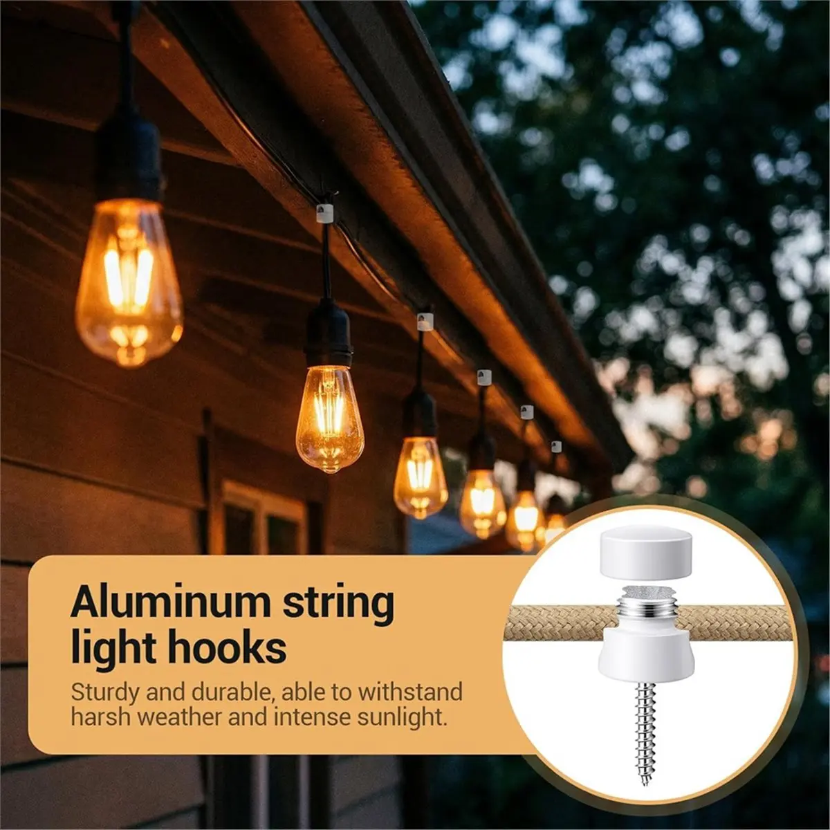 4pcs White Swag Hooks for Ceiling Lights, Modern Pendant Light Hanging Hooks, DIY Lamp Hanging Hardware