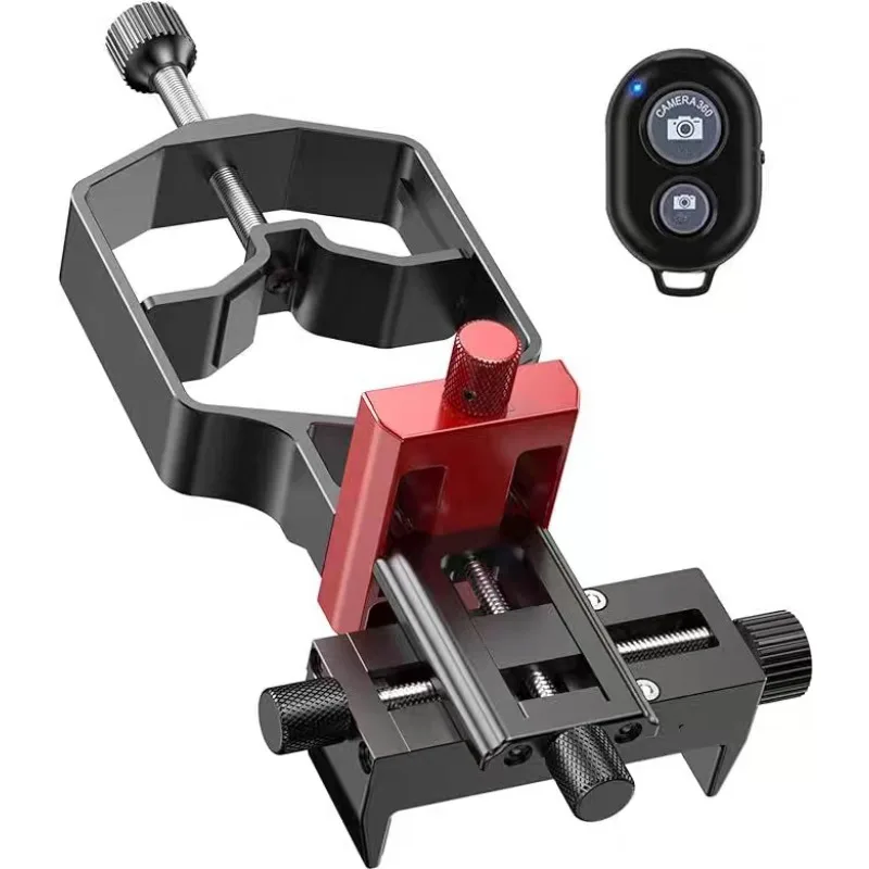Astronomical Telescope Three-Axis Metal Mobile Phone Holder Adapter Photography Microscope Multi-Function Holder