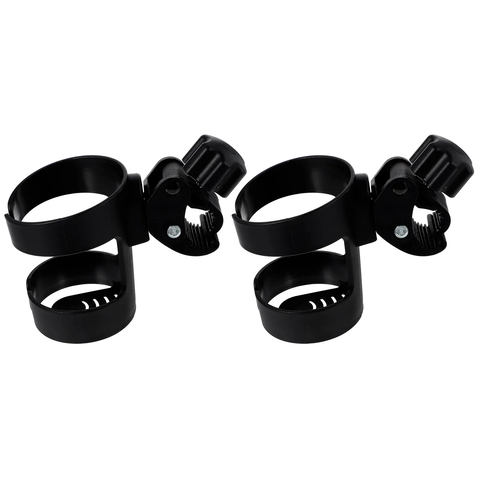 

2Pcs Buggy Bottle Rack Stroller Cup Holder Strong Plastic Material No Sharp Edges Easy to Install Cart Water Bottle Holder