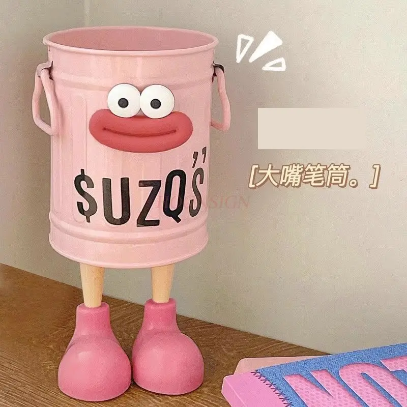 

1 комплект, милый металлический держатель для ручек, ящик для хранения большой емкости, креативное украшение для офиса для девочек