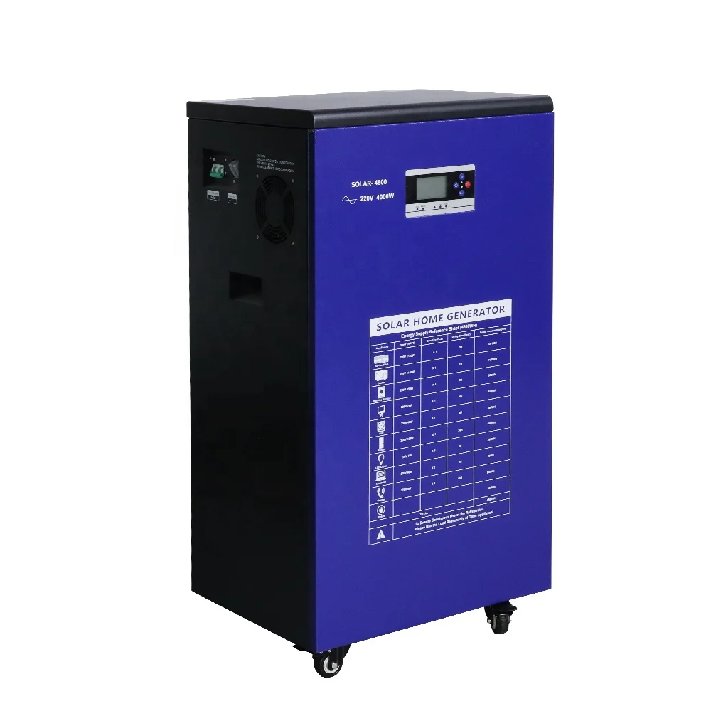 SOLAR Home Commercial All in One Off Grid Solar Power Generator 4000 Watt 5000watt Solar Energy Generator Portable Power Station