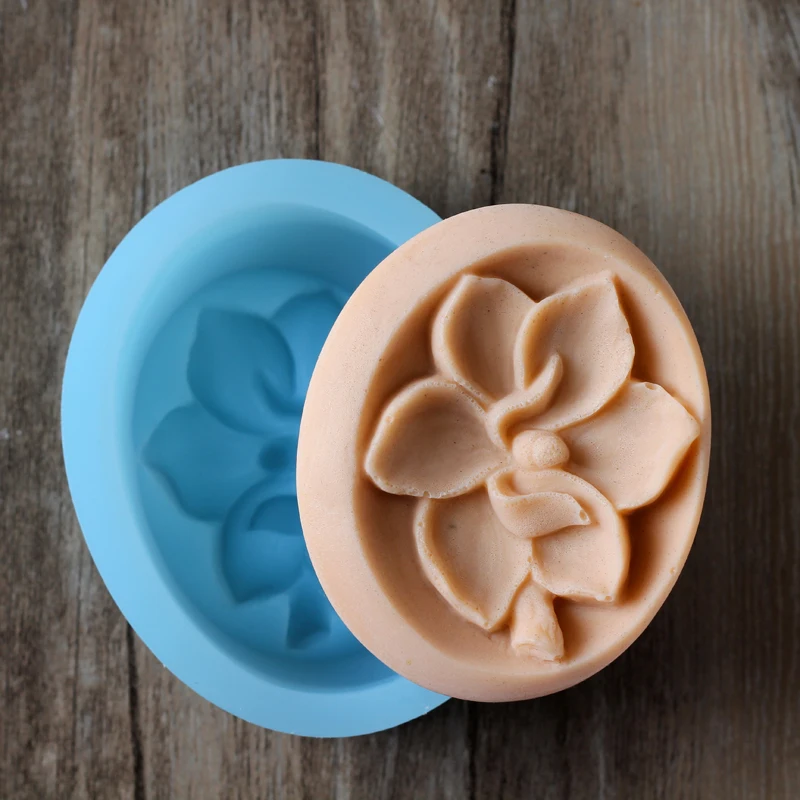 3D Flower Soap Molds for Soap Making DIY Candle Cake Baking Silicone Mould Handmade Home Wedding Decoration Tools