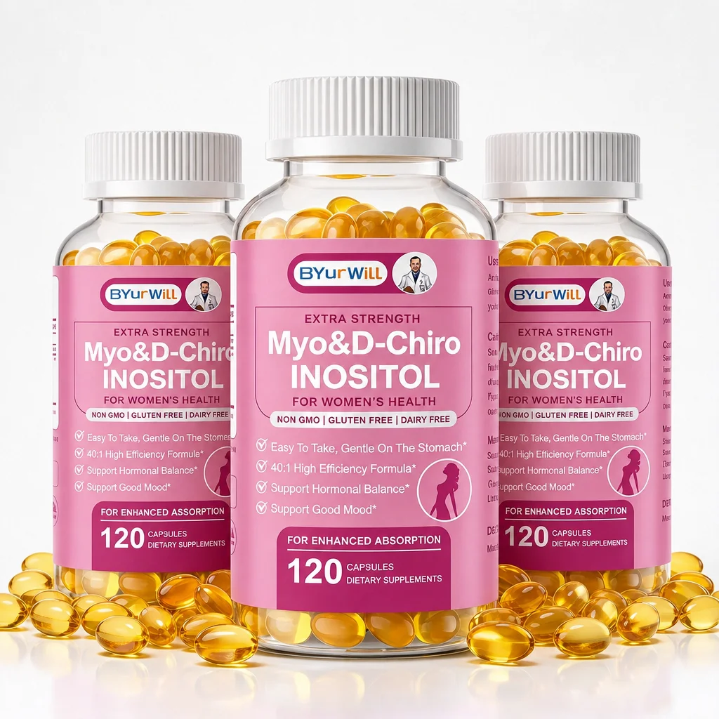 Inositol Supplement for Women with Omega 3, 40:1 Ratio Myo-Inositol & D-Chiro Inositol Softgel for Women Ovarian & Hormone