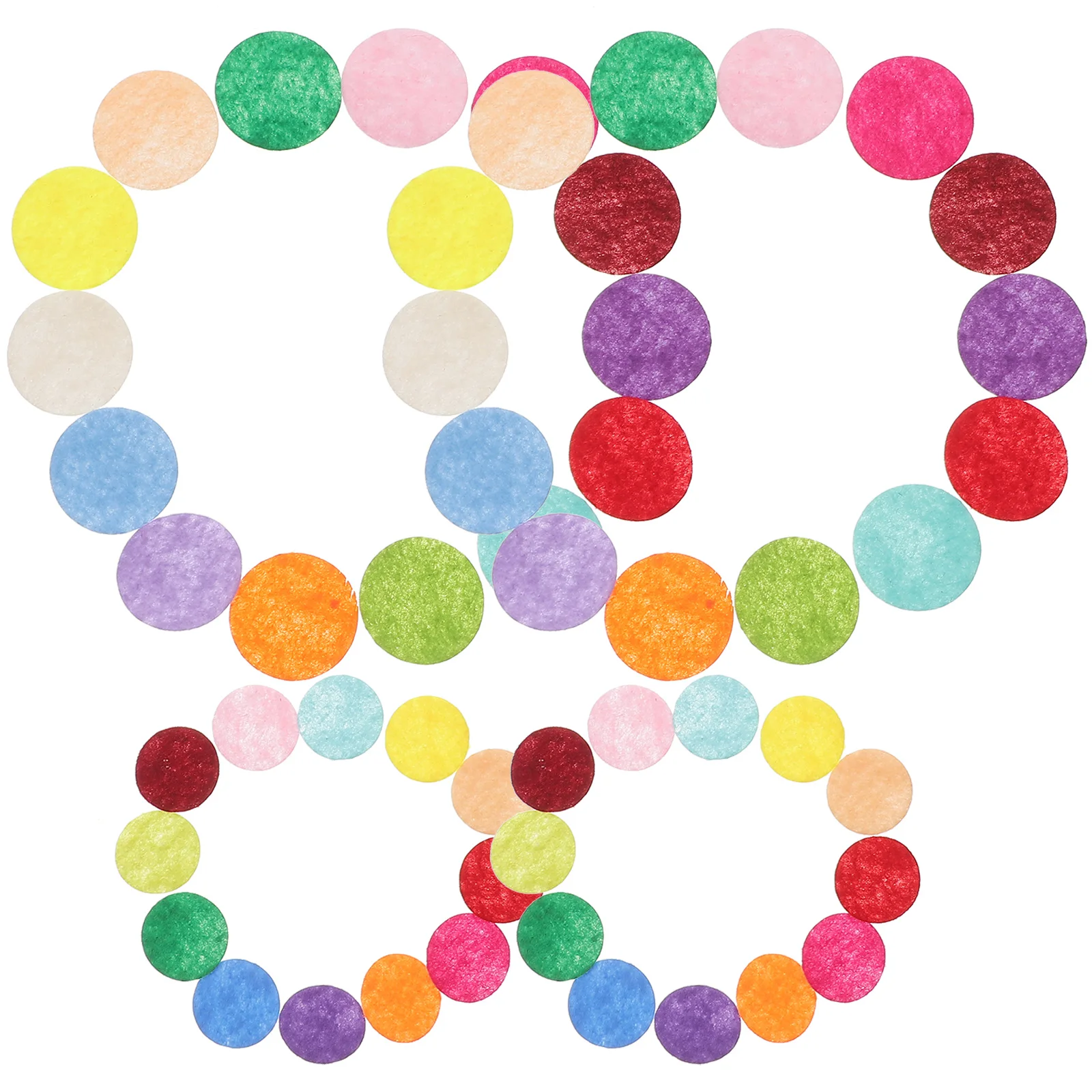 

100pcs Black Felt Circles for Crafts DIY Ornaments Kids Decoration Felt Sheets For Crafts Party Supplies Homemade Accessories