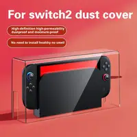 Funda protectora transparente a prueba de polvo para Switch 2, cubierta protectora acrílica, caja de presentación de compatibilidad Switch2, accesorios de juego