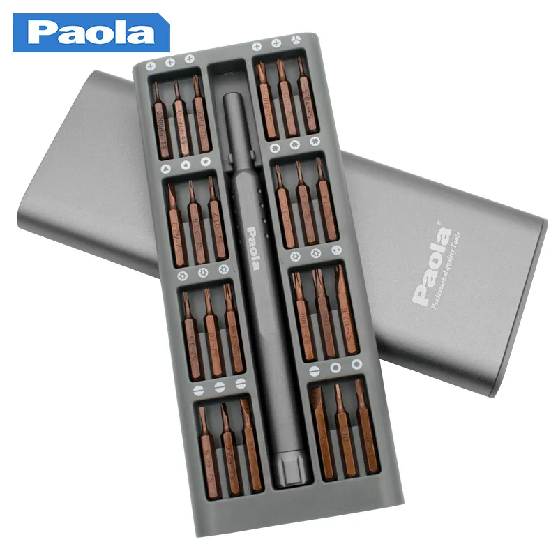 

24 in 1 aluminum alloy precision screwdriver set