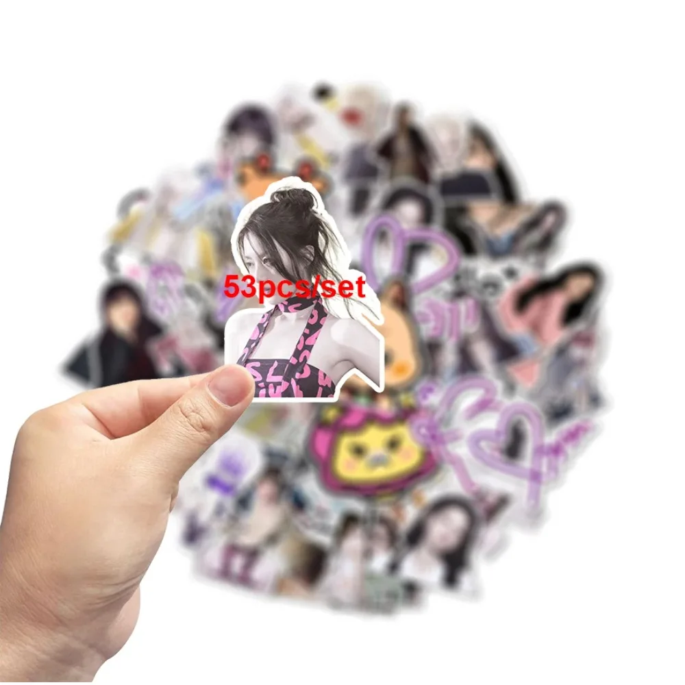 50Pcs KPOP Cartoon Stickers Waterproof Idol Collectible Decals DIY Decor for Laptop Phone Luggage Fan Gift