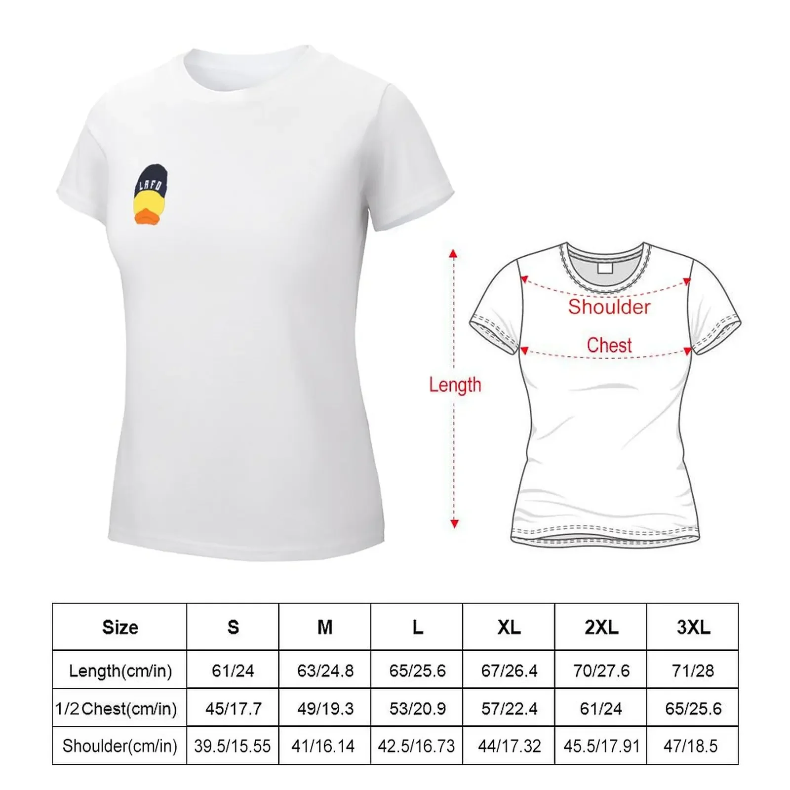 Quackity Duck LAFD Beanie T-shirt summer clothes Short sleeve tee Women's clothing