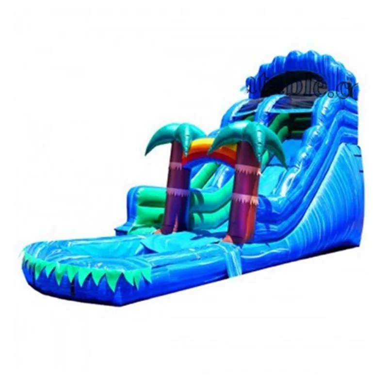 

Good Quality Inflatable Coconut Tree Water Slide With Pool For Kids