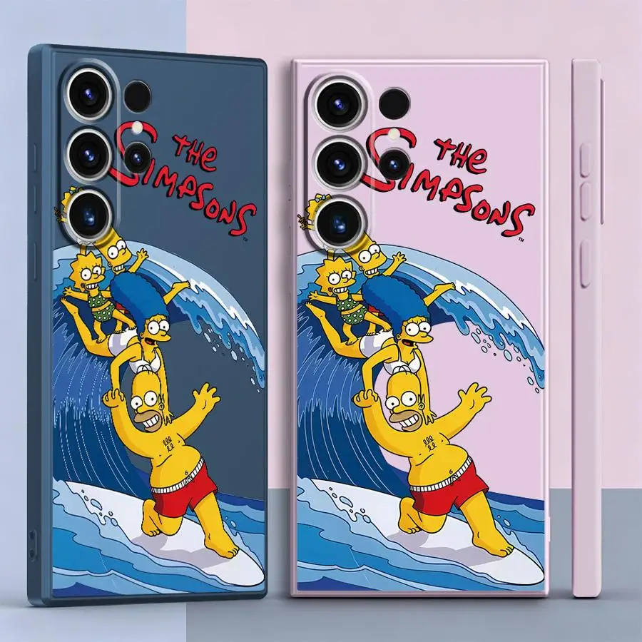 Phone Cover Case for Samsung Galaxy S26 S25 Edge S20 FE S22 S23 Note 20 10 Ultra S21 Plus S24 Ultra Funny S-simpsons Family