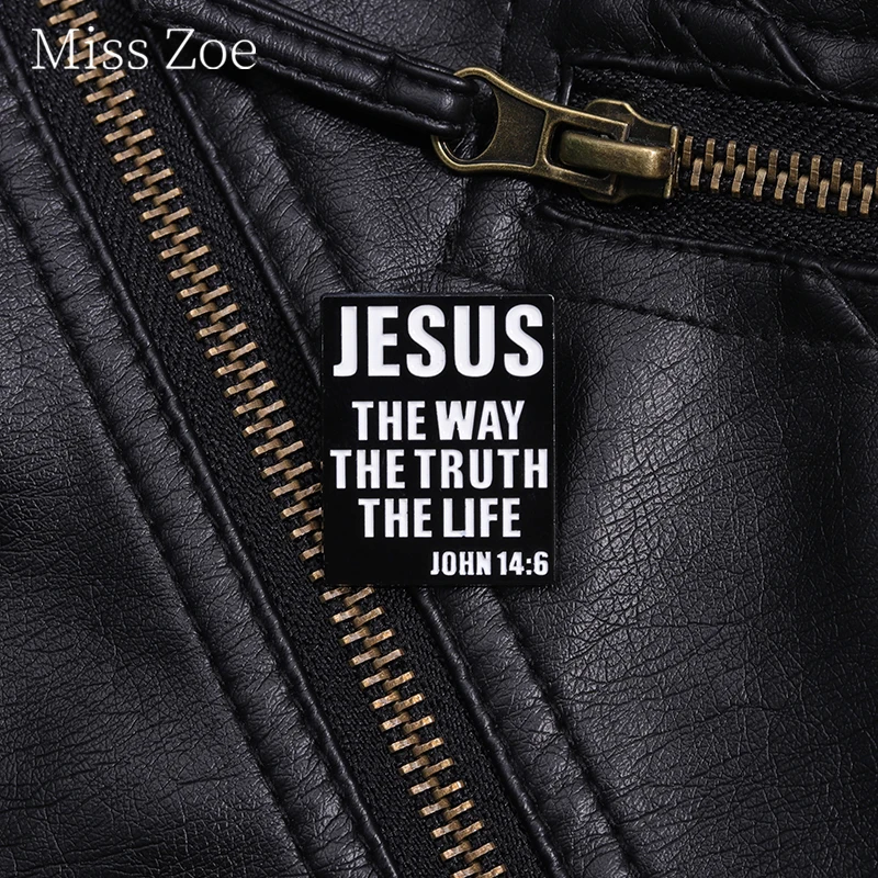 Jesus The Way The Truth The Life Enamel Pin Christ Religious Belief Theory Brooch Lapel Backpack Badge Jewelry For Christian