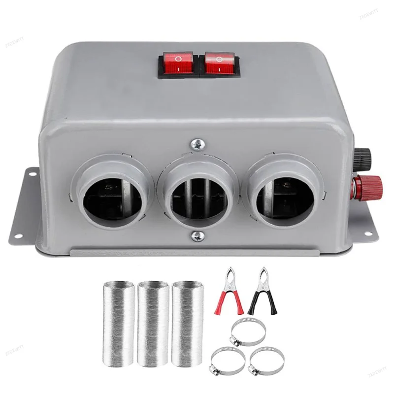 12V/24V Electric Car Heater Cooling Fan Portable Windshield Defroster Anti-Fog Demister for Auto Truck Boat Interior Parts