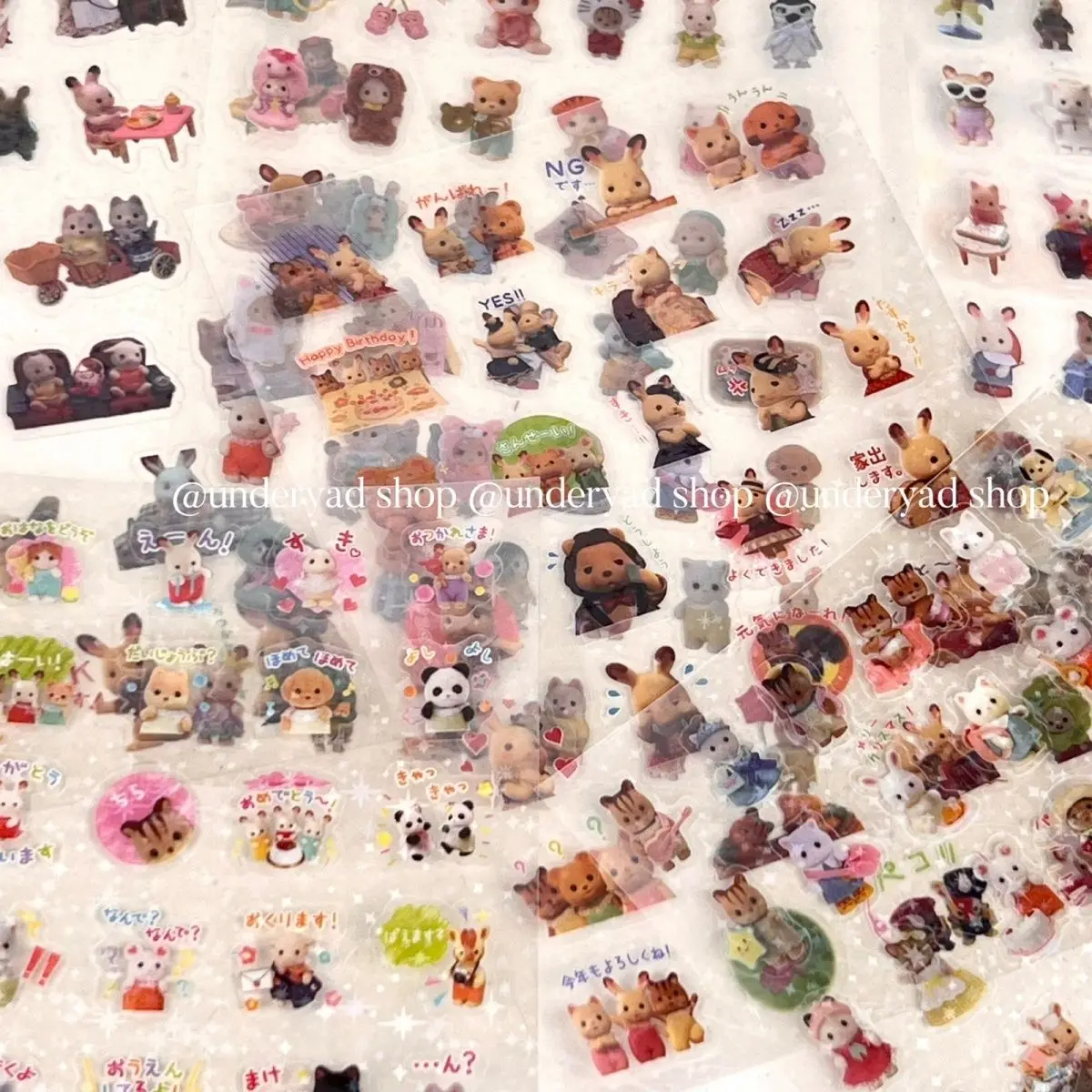 ملصقات سيلفانيان فاميليز كاواي أنيمي لطيف الكرتون الكتابة على الجدران أجهزة الكمبيوتر المحمولة الأمتعة الغيتار الفينيل ملصق مقاوم للماء #4