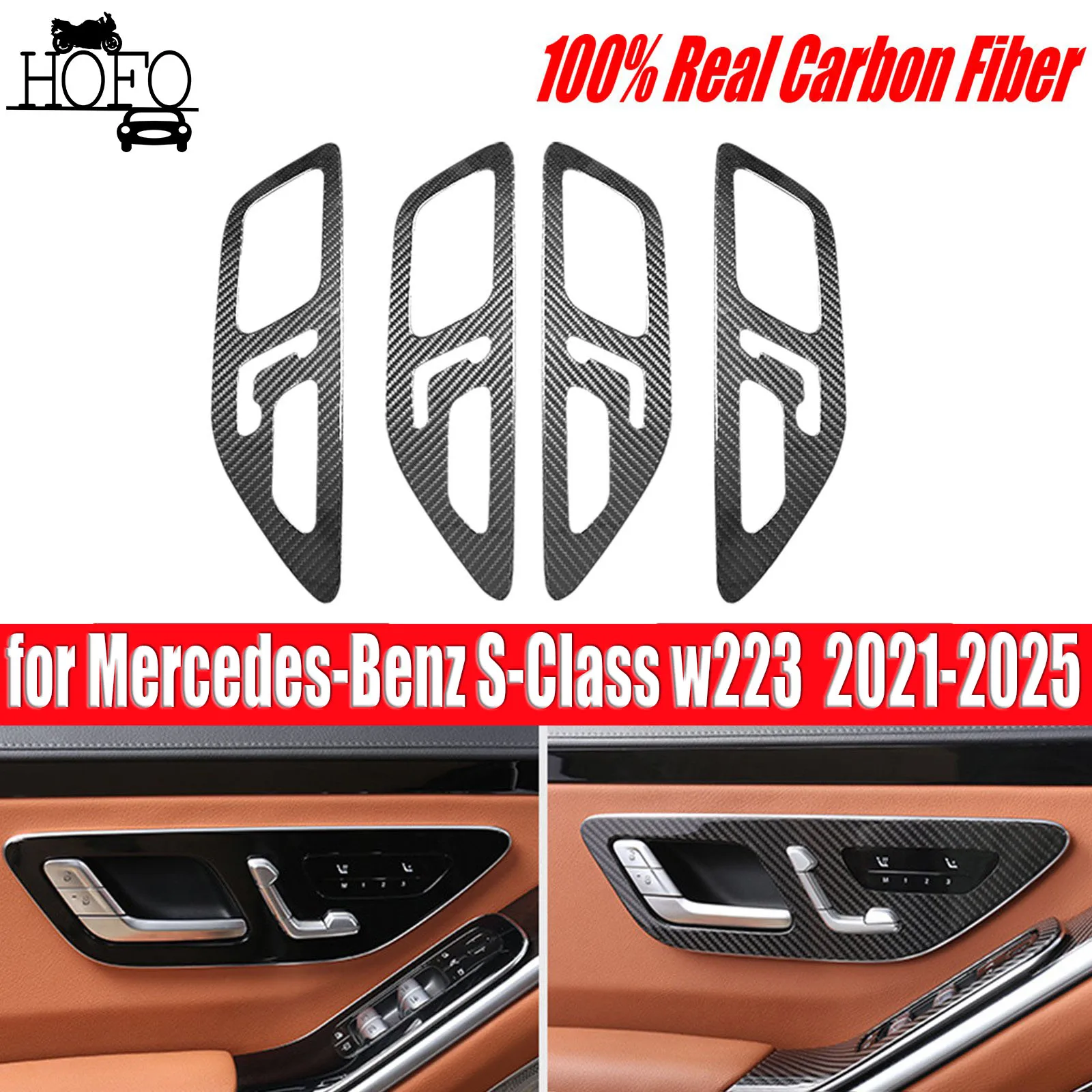 

4 шт. накладка на внутреннюю дверную ручку для Mercedes-Benz S-Class w223 2021-2025