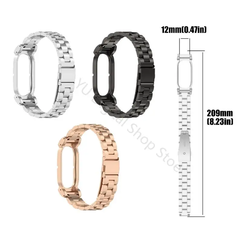 96BA Metall-Smartwatch-Ersatzarmband, Armband für Reisen in der Stadt, Schreibtischzeit und Kleidung täglichen Gebrauch – Detail 6