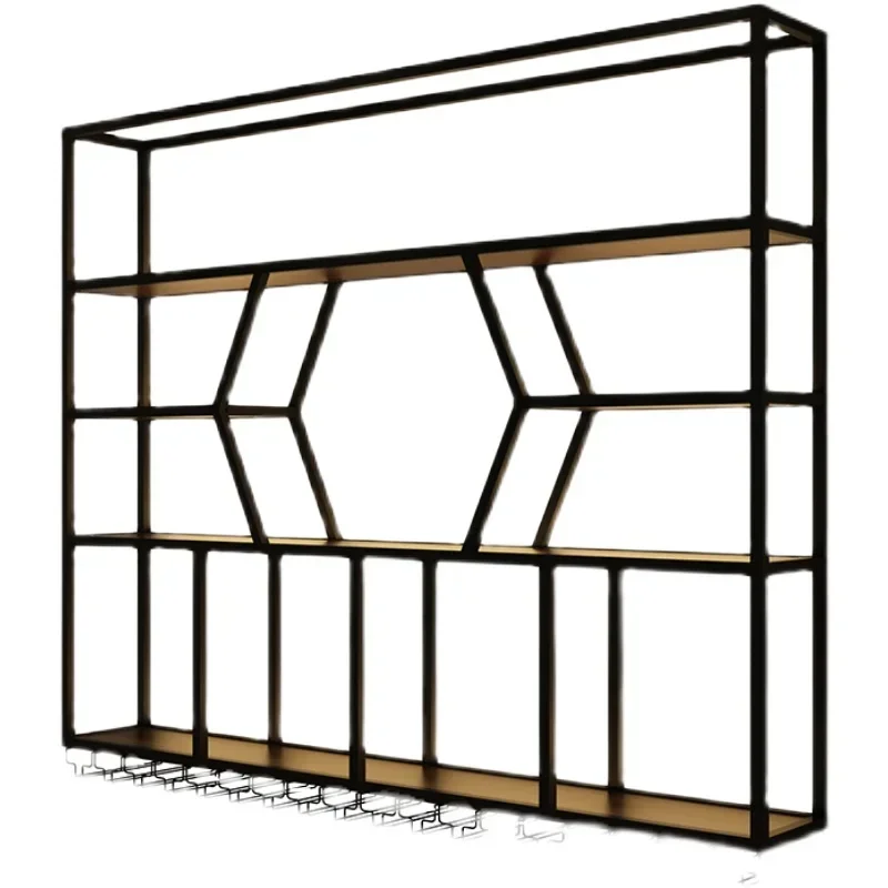 

Металлическая домашняя винная стойка, черная гостиная, внутренняя винная стойка, бар, офис, обеденные светильники, стоячий шкаф для напитков, барная мебель