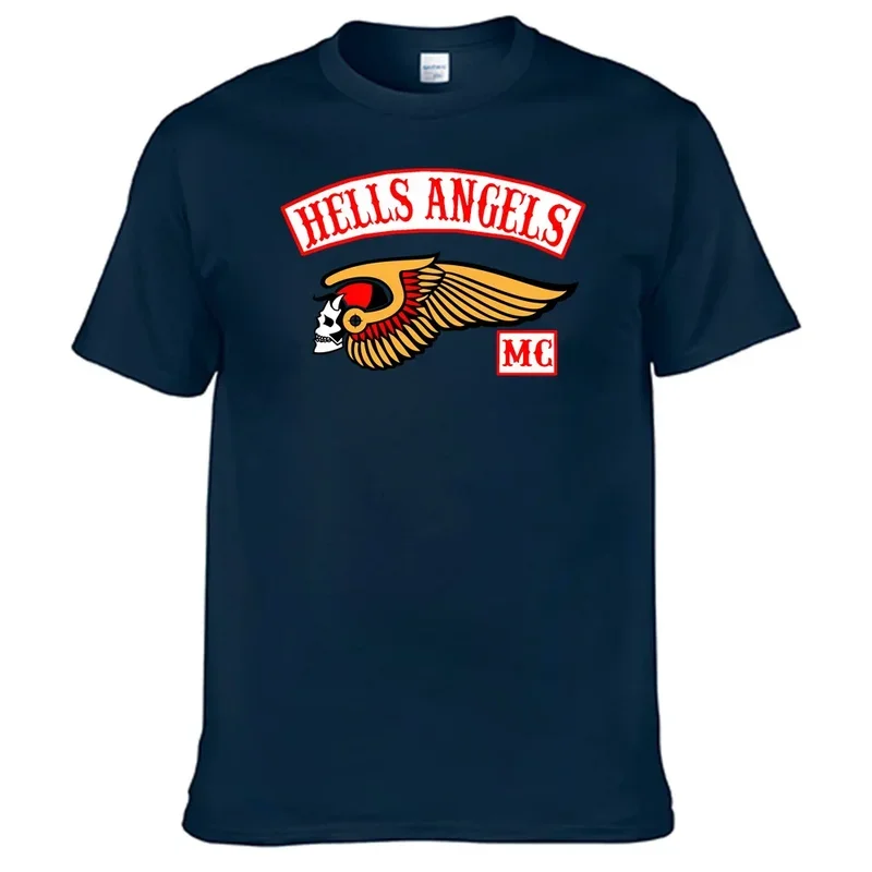 เสื้อยืดเสื้อยืด100% hells Angels เสื้อคอตตอน N14ขายดี