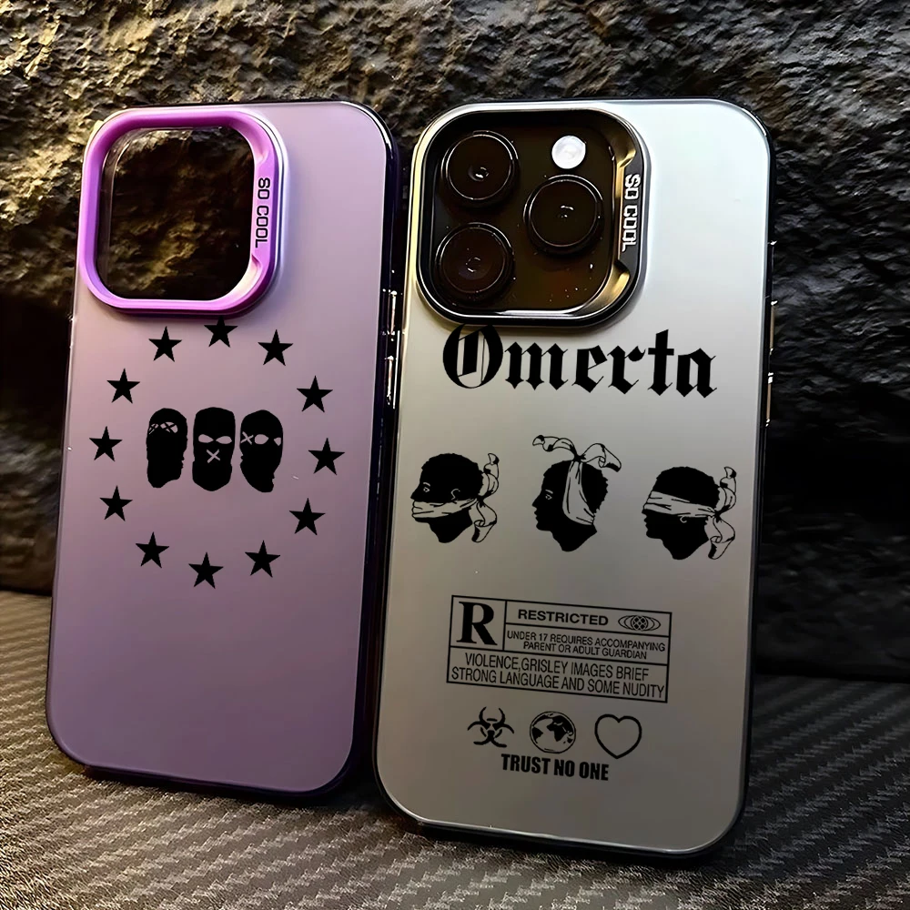 Omertas Maes Phone Case For iPhone 16 15 14 13 12 11 mini Pro Max X XR XSMAX 8 7 Plus Anti Fall Matte Back Cover