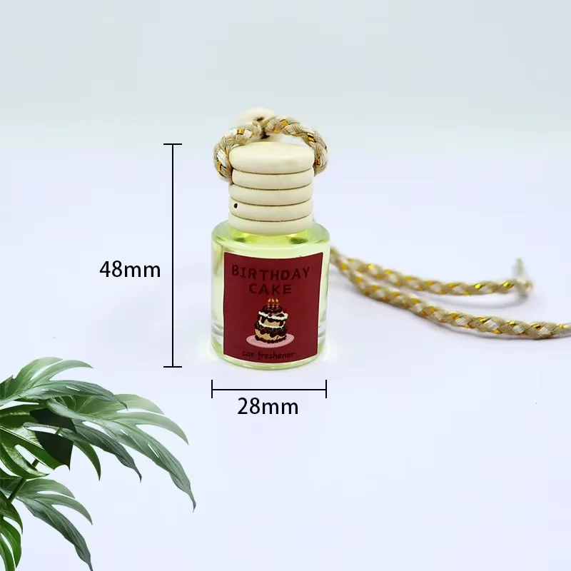 Car Perfume Pendant Air Freshener Hanging Perfume Empty Bottle Auto Interior Rearview Mirror Lace Pendant Car Decoration