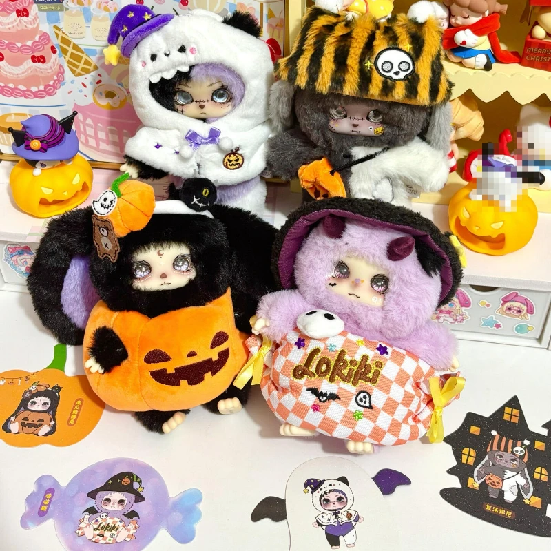 Lokiki Pompoen Schedel Pop Blind Box Laten we samen spelen Pranks Series Mystery Box Action Figure Groothandel Halloween Geschenken Meisjes
