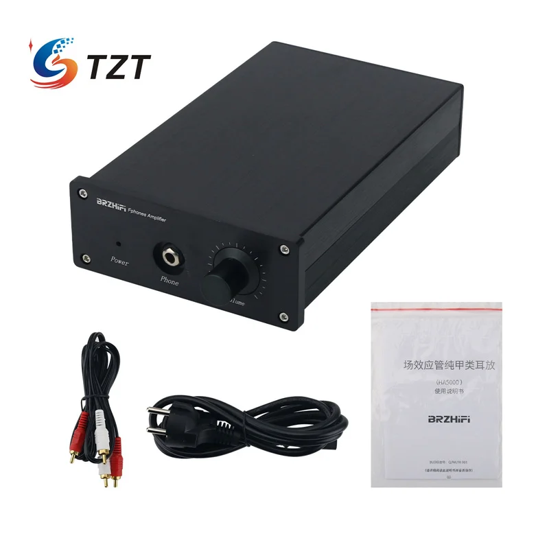

TZT серебристая панель HA5000 чистый класс A усилитель для наушников полевые эффекты трубка высокая мощность выходная замена для Audio Technica