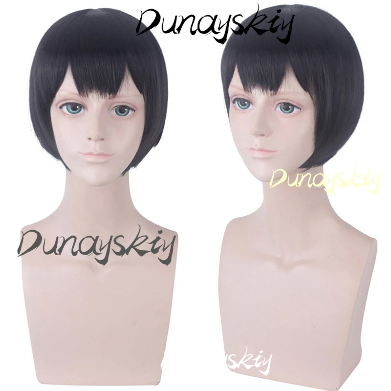 Anime Mashle Magic and Muscles Cosplay Costume Wig Magic Academy Uniform Blue Robe Wig Shirt Tie For Women Men Customized Props