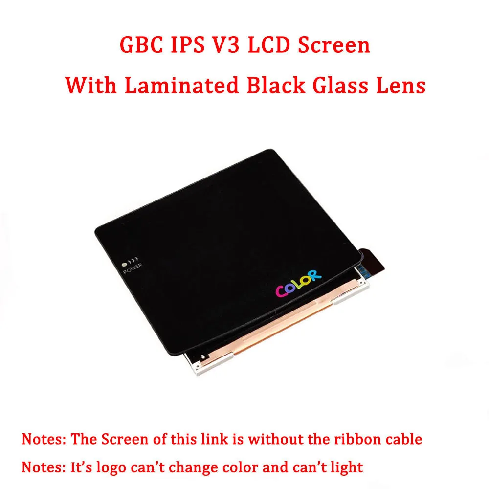 Pieza de pantalla LCD prelaminada IPS V3 2021, Cable de cinta de repuesto para FunnyPlaying GBC, retroiluminación, resaltado, Kits LCD IPS