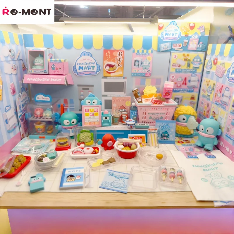 

Re-Ment Sario Hangyodon Miniature Mart Blind Box Set Supermarket Shopping Collectible Anime Toy Figures For Kids And Collectors